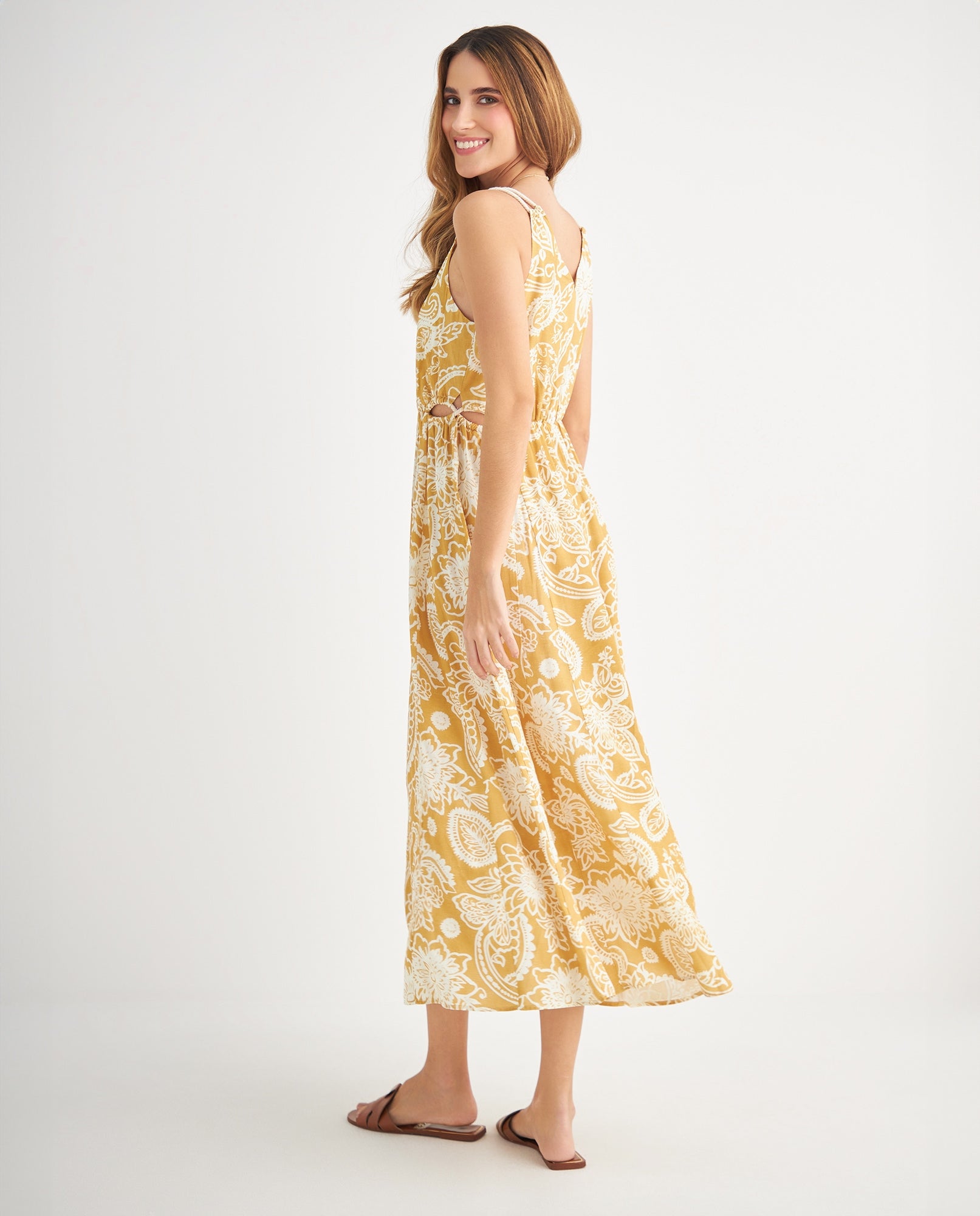 Vestido con detalles cut out para mujer - Amarillo 34_699F008_AMA160952_4