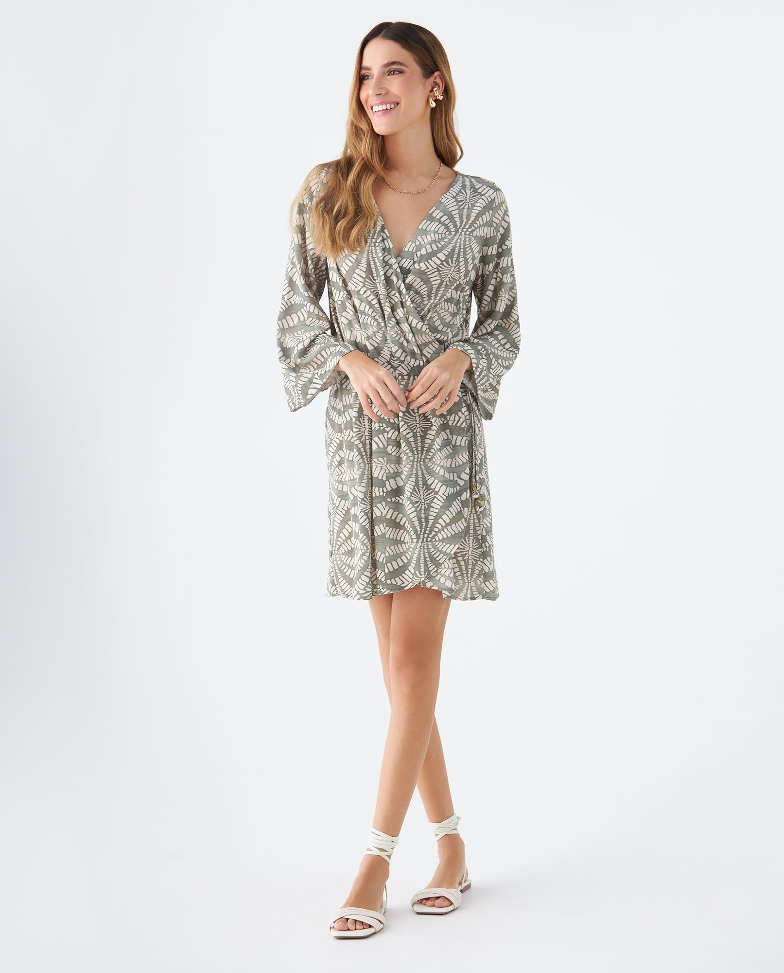 Vestido midi para mujer - Verde 34_699F011_VER170627_6