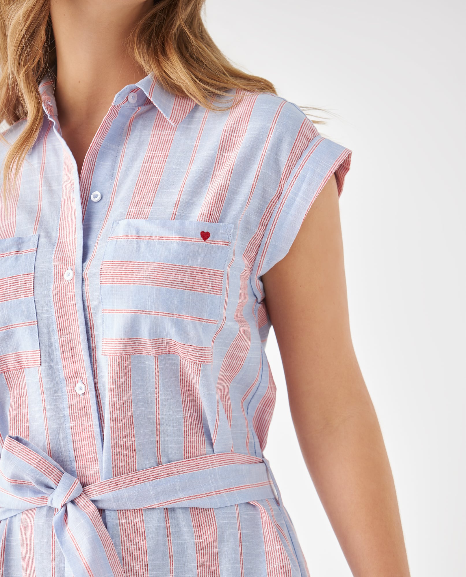 Vestido tipo camisa para mujer - Azul 34_699F018_AZU144123_5