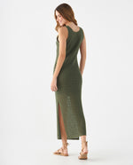 Vestido largo tejido para mujer - Verde