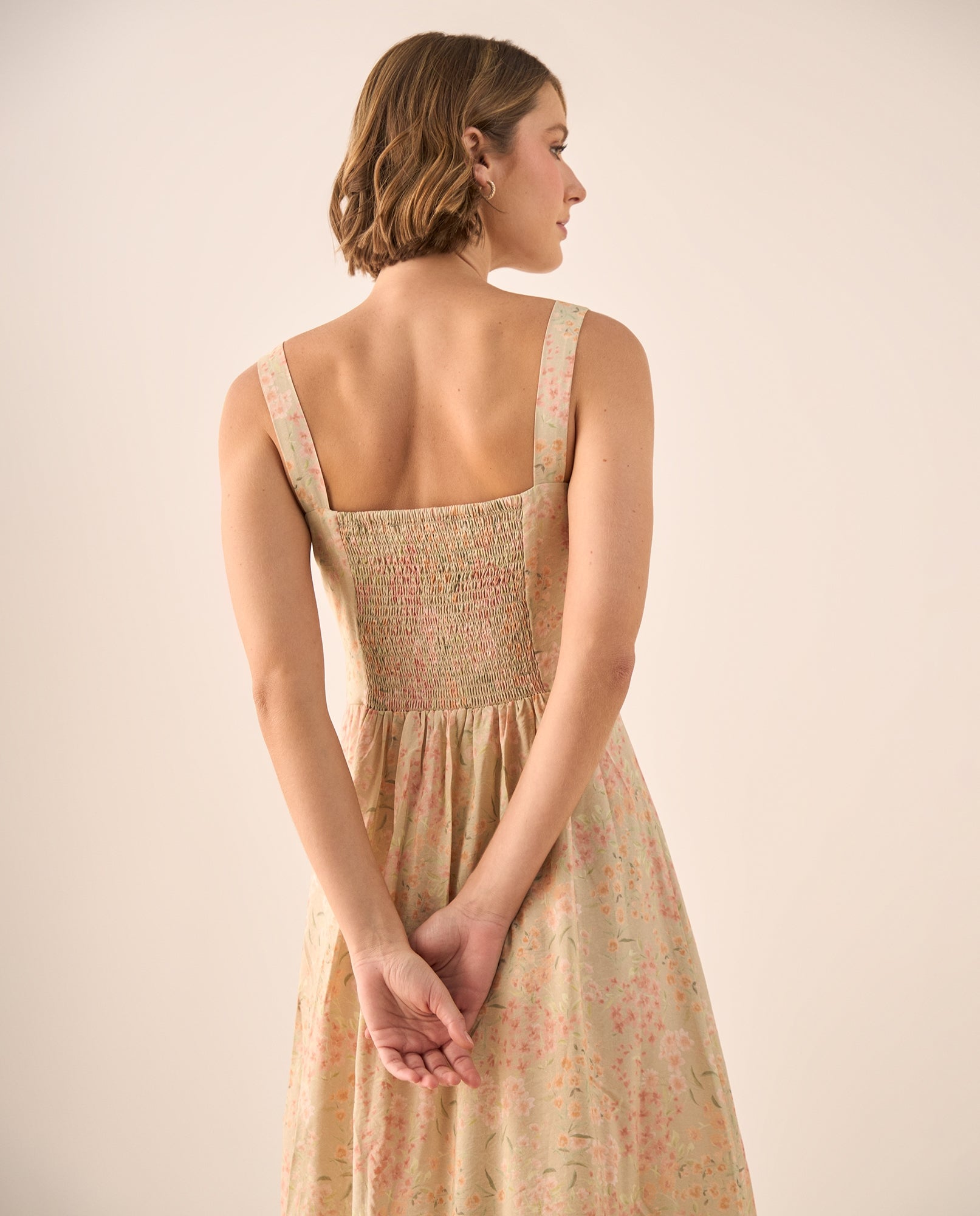 Vestido Largo con Estampado Floral Romántico - Rosa 34_699G006_ROS131408_5