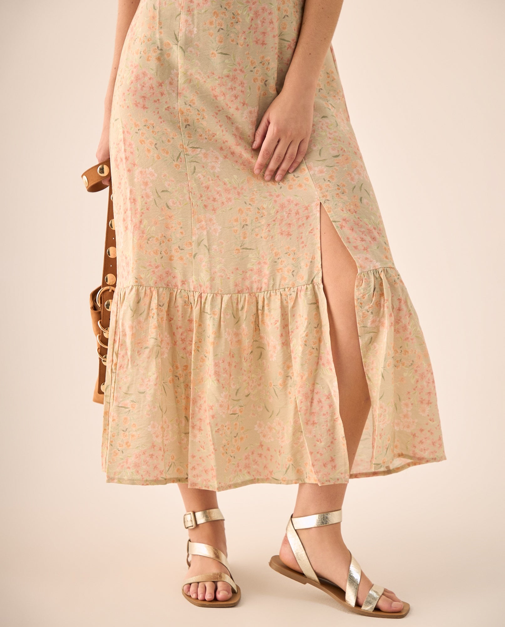 Vestido Largo con Estampado Floral Romántico - Rosa 34_699G006_ROS131408_6