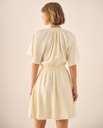 Vestido Bohemio Mangas Kimono - Crudo