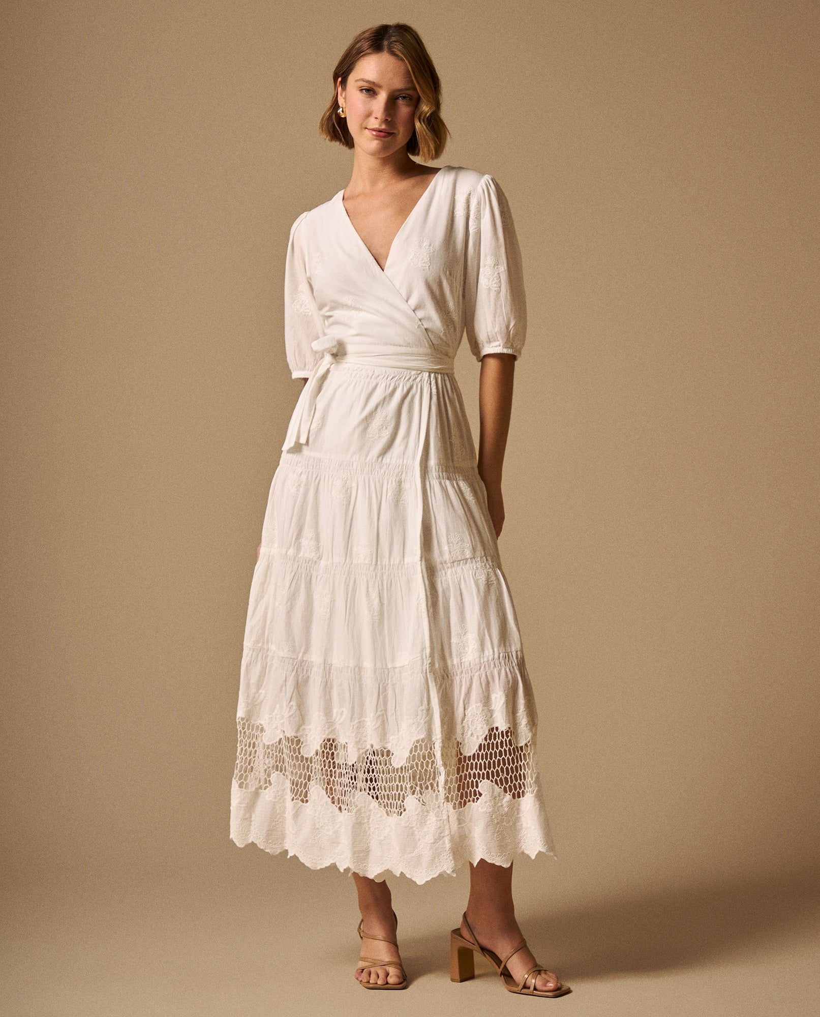 Vestido largo algodón bordado - Crudo 34_699G220_CRU110110_3
