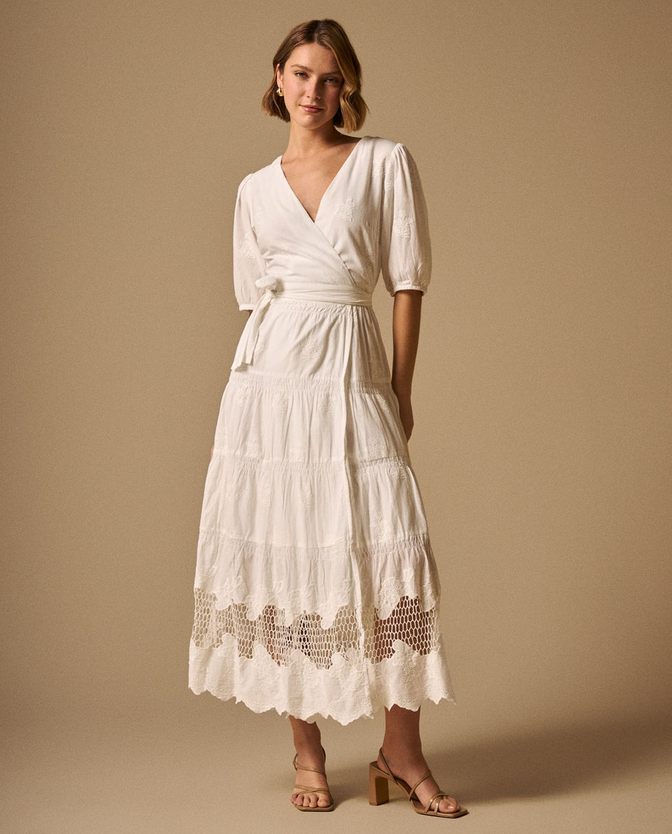Vestido largo algodón bordado - Crudo 34_699G220_CRU110110_3