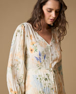 Vestido largo floral manga larga - Crudo 34_699H000_CRU114201_3
