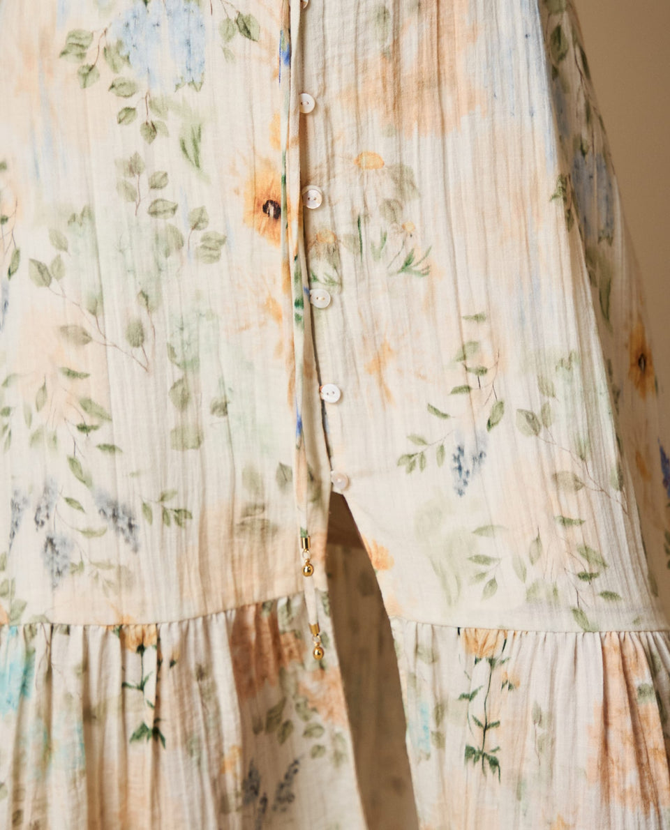 Vestido largo floral manga larga - Crudo 34_699H000_CRU114201_6