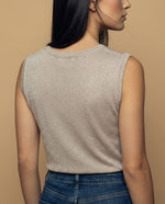Camiseta manga corta con acabado brillante - Rosa