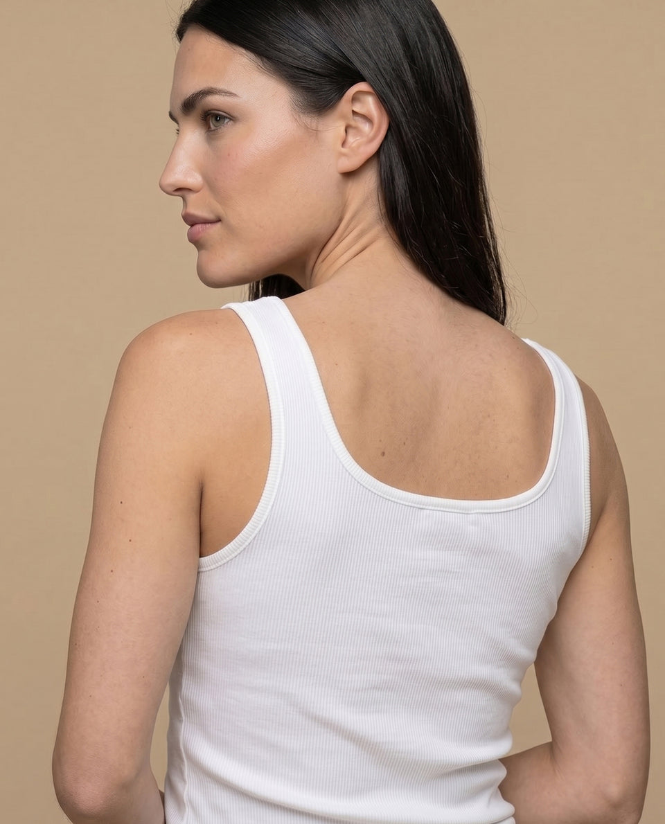 Camiseta manga sisa slim algodón - Blanco 34_902H006_BLA110601_7