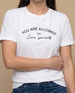 Camiseta regular rayas tipográfica - Crudo