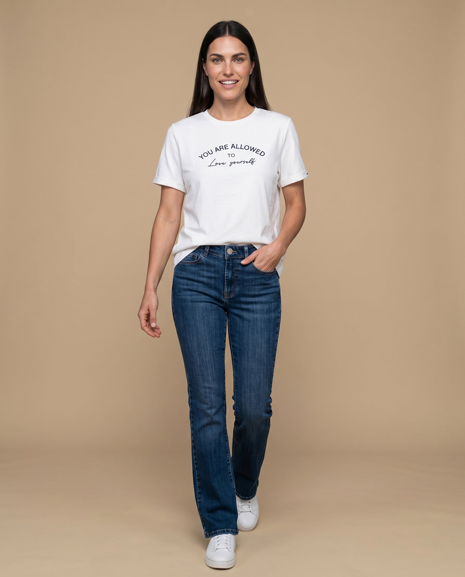Camiseta regular rayas tipográfica - Crudo 34_902H009_CRU110110_5