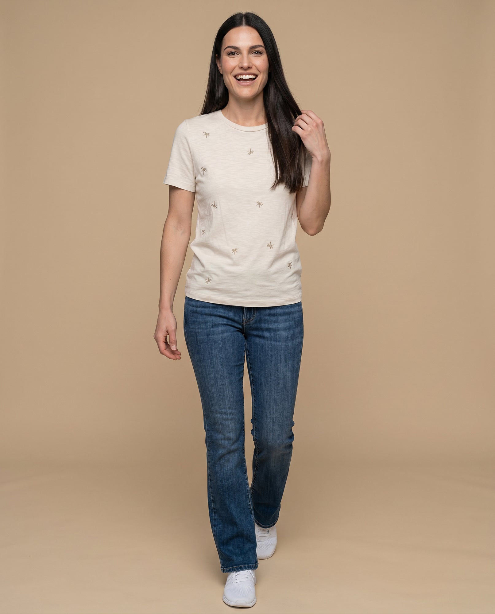 Camiseta manga corta bordada palmeras - Crudo 34_902H014_CRU144501_5