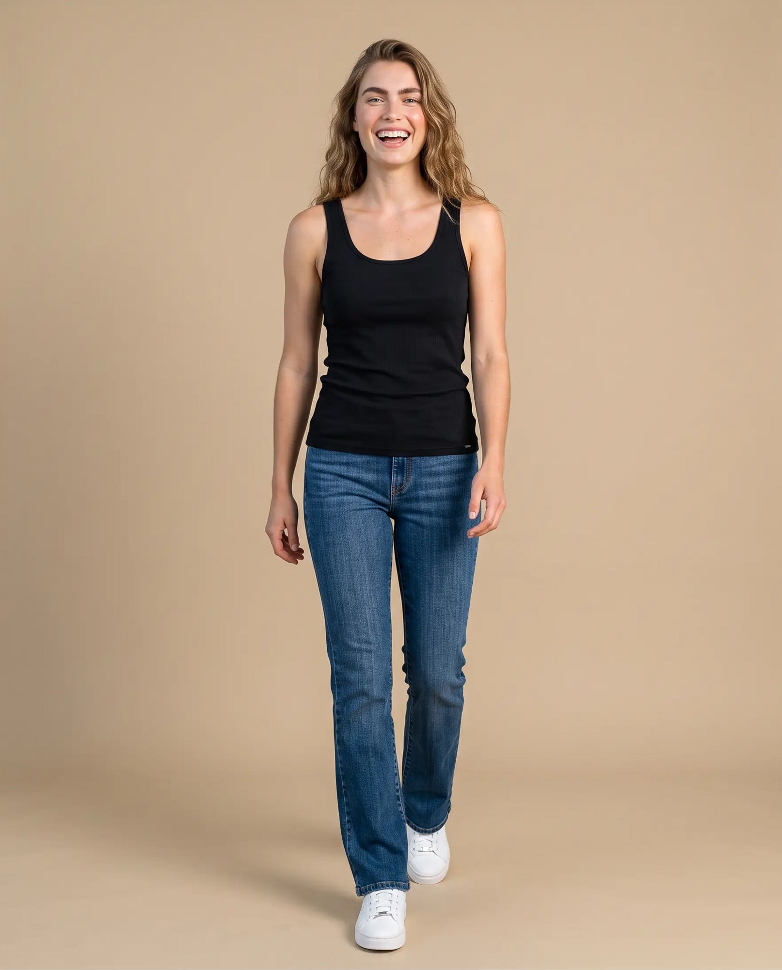 Camiseta manga sisa slim costilla - Negro 34_903H010_NEG190303_5