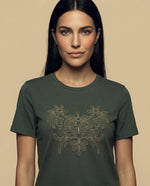 Camiseta básica de algodón cuello redondo - Verde