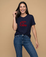 Camiseta manga corta bordada roja - Azul 34_905H010_AZU193933_0