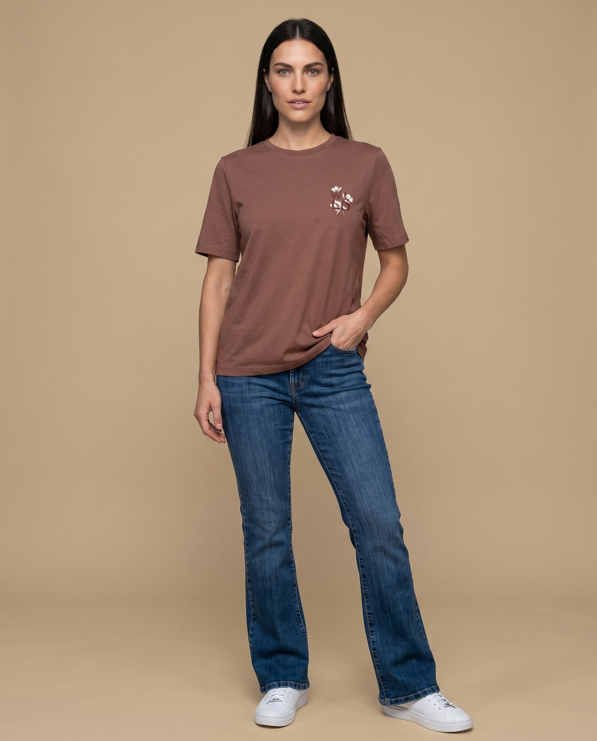 Camiseta manga corta bordada - Café 34_905H012_CAF161318_5