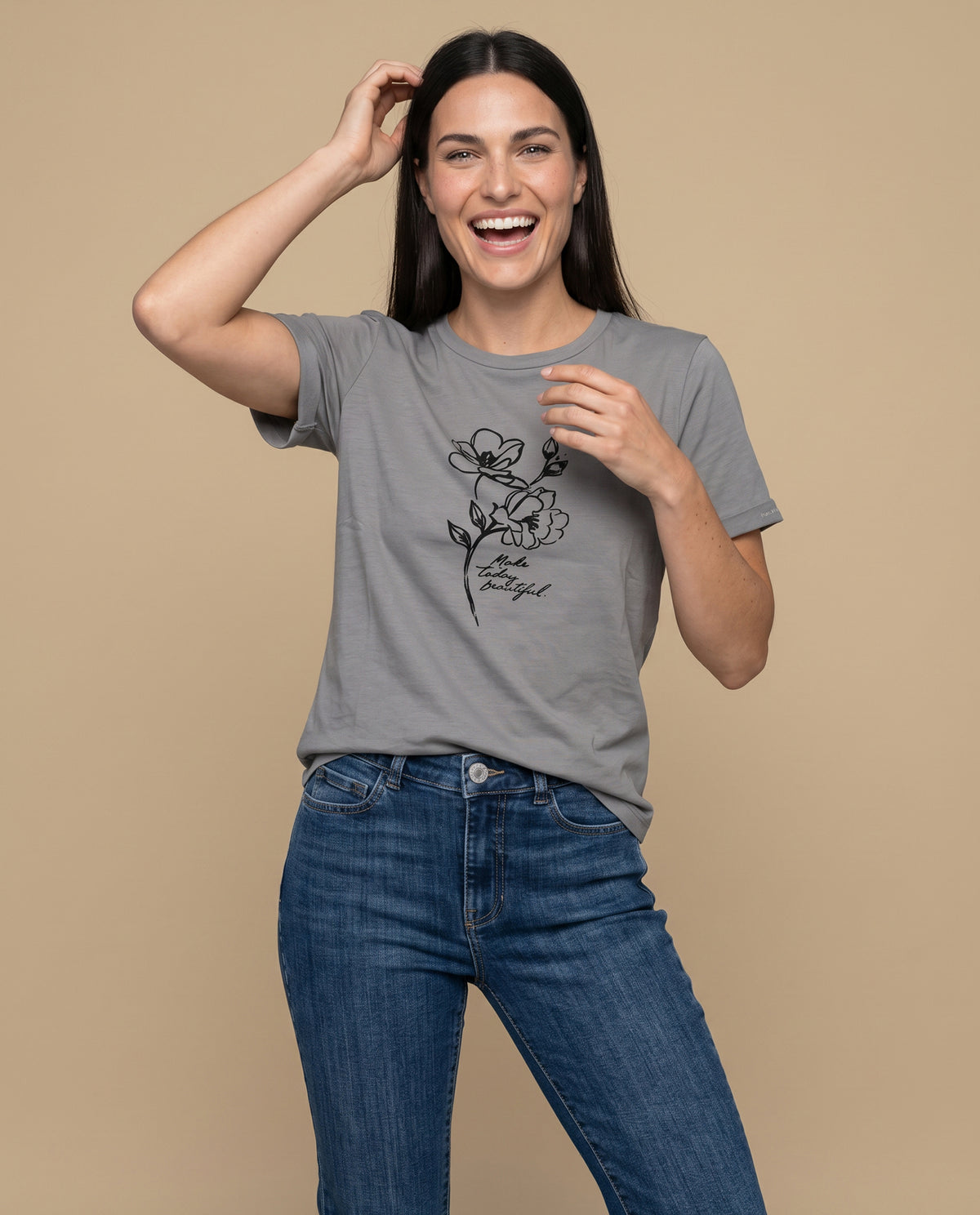 Camiseta manga corta bordada - Gris 34_905H013_GRI175104_0