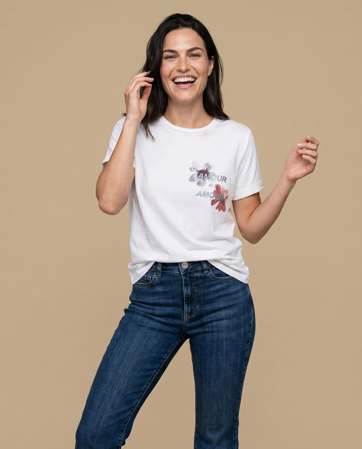 Camiseta manga corta estampada - Crudo 34_905H014_CRU110602_0