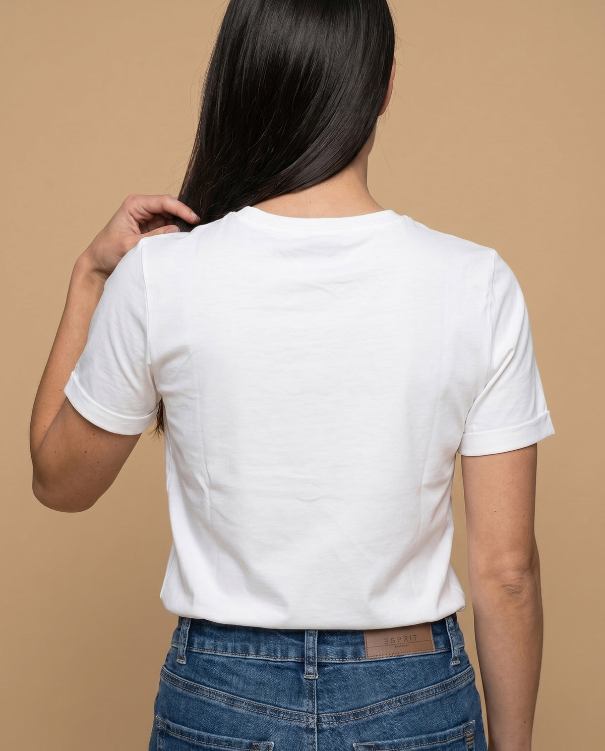 Camiseta manga corta bordado central - Crudo 34_905H015_CRU110602_4