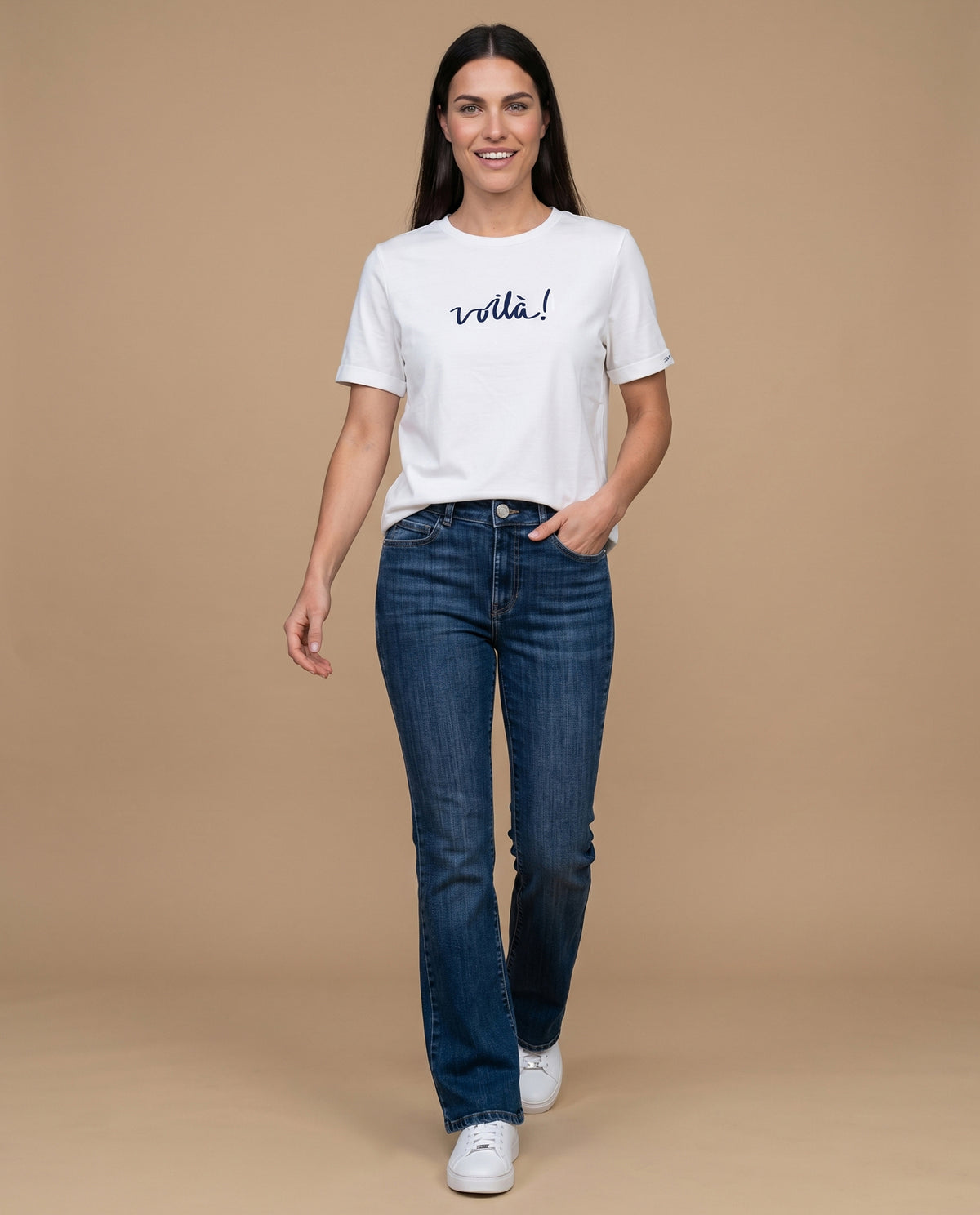 Camiseta manga corta bordado central - Crudo 34_905H015_CRU110602_5