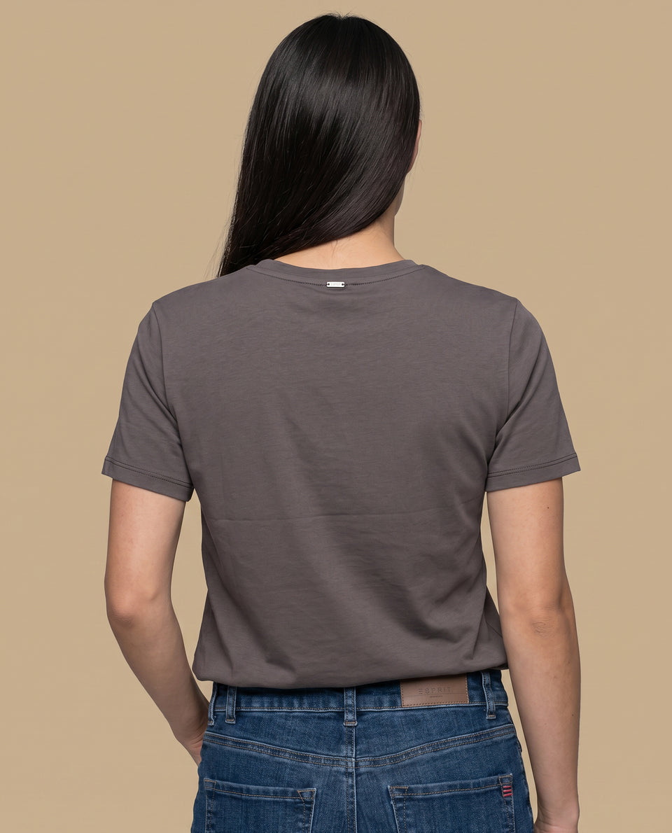 Camiseta manga corta bordada - Gris 34_905H016_GRI180403_4