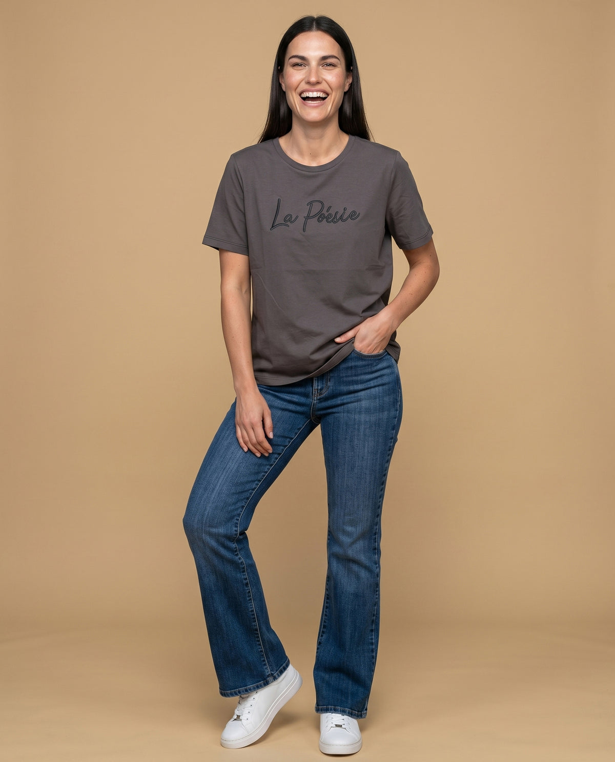 Camiseta manga corta bordada - Gris 34_905H016_GRI180403_5