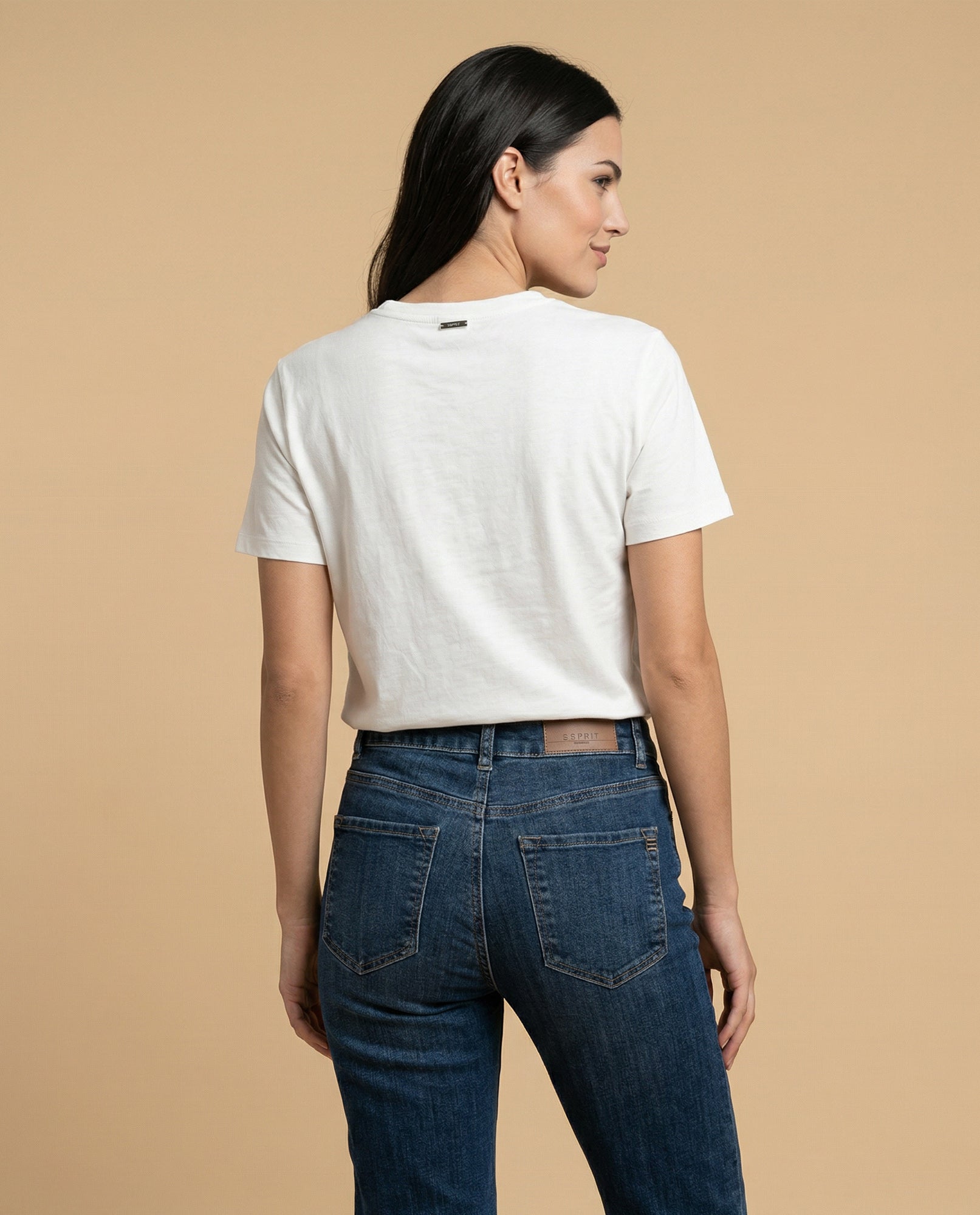 Camiseta manga corta con detalle bordado - Crudo 34_905H025_CRU110105_4