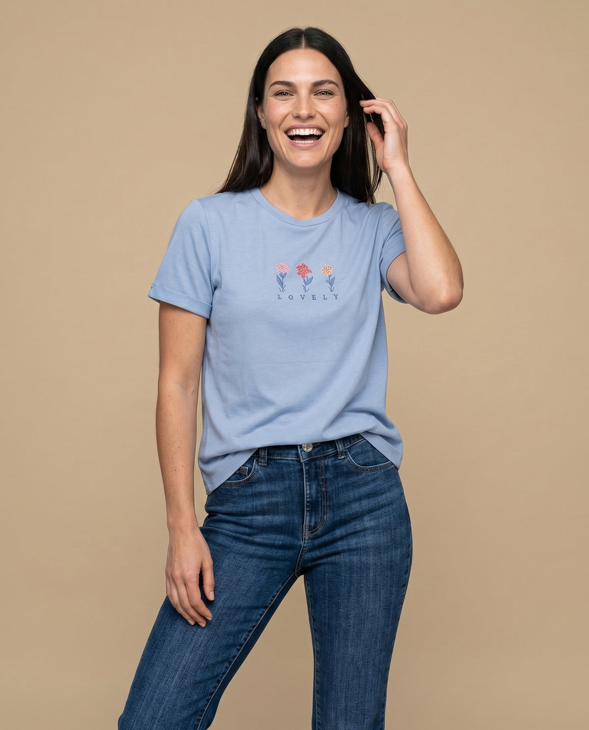 Camiseta manga corta bordada - Azul 34_905H030_AZU144206_0