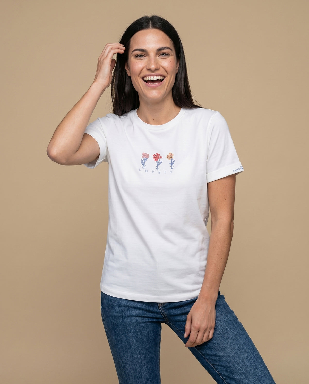 Camiseta manga corta azul bordada - Blanco 34_905H082_BLA110601_0