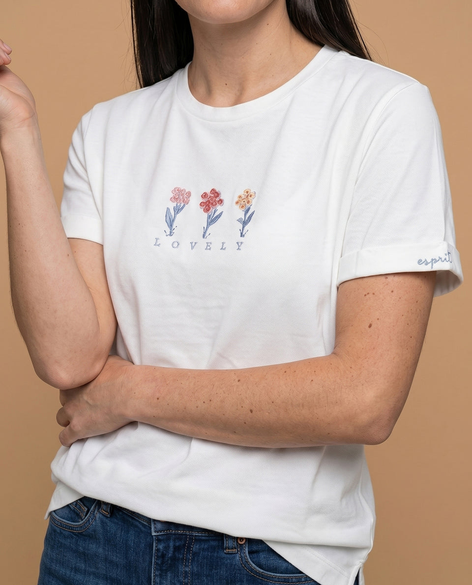 Camiseta manga corta azul bordada - Blanco 34_905H082_BLA110601_3