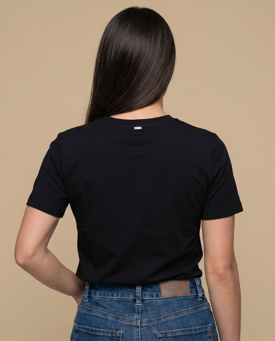 Camiseta manga corta bordada - Negro 34_905H083_NEG190303_4