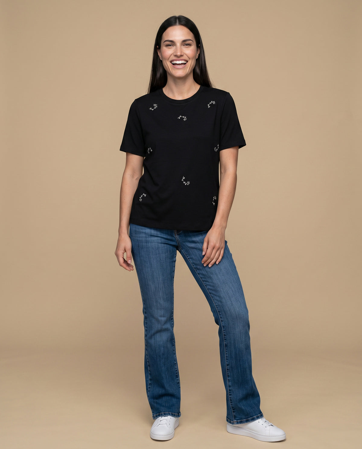 Camiseta manga corta bordada - Negro 34_905H083_NEG190303_5