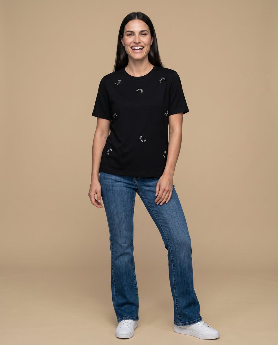 Camiseta manga corta bordada - Negro 34_905H083_NEG190303_5