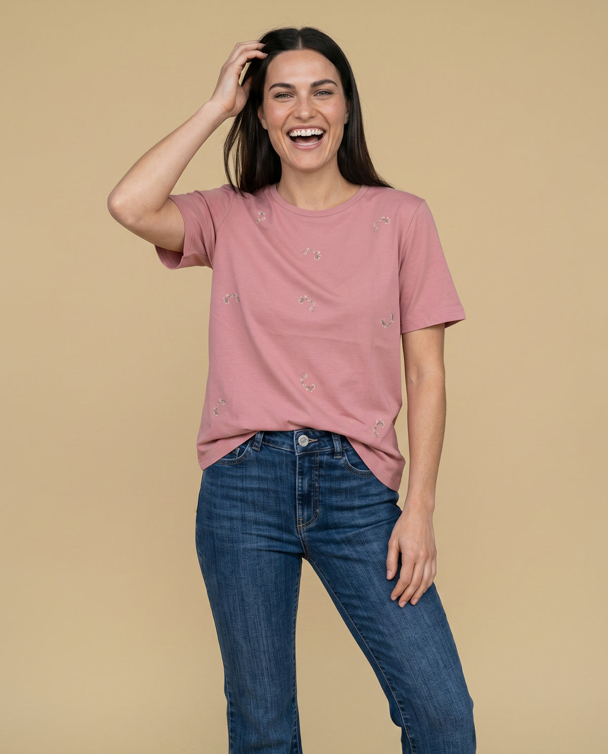 Camiseta regular bordado minimalista - Rosa 34_905H084_ROS171518_0