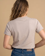 Camiseta manga corta estampada - Beige