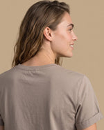Camiseta manga corta estampada - Beige