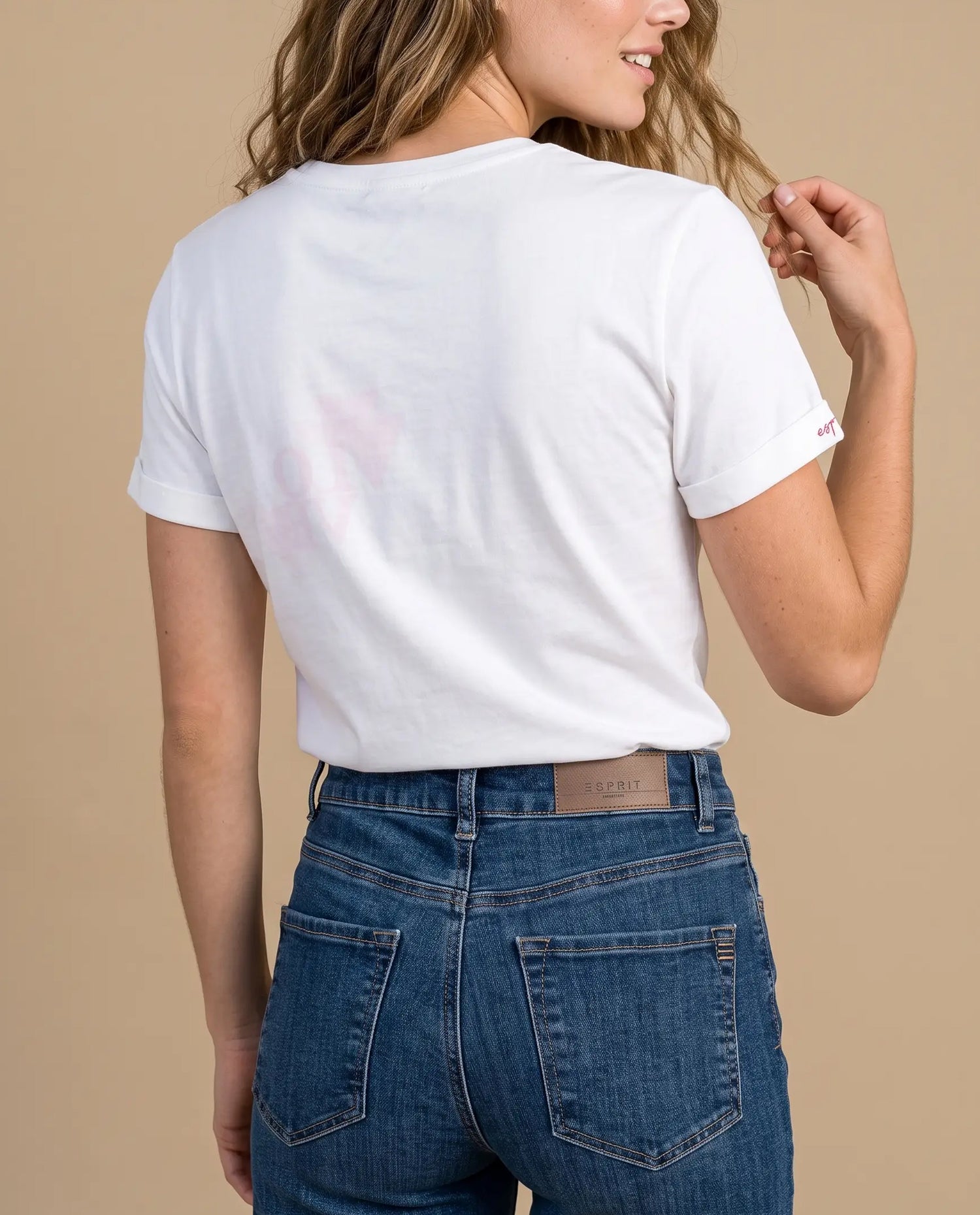 Camiseta manga corta estampada - Crudo