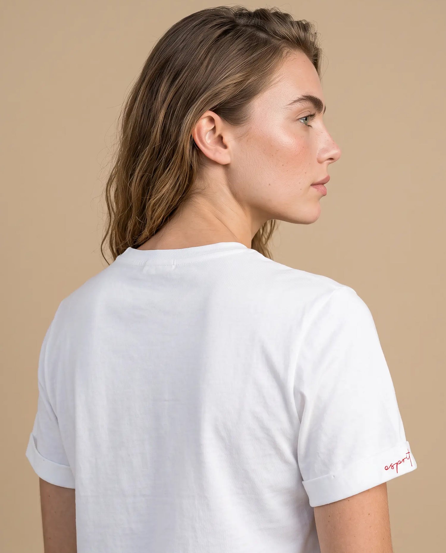 Camiseta manga corta estampada - Crudo