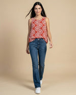 Camisa bordada manga sisa cuello redondo - Rojo 34_912H004_ROJ191653_5