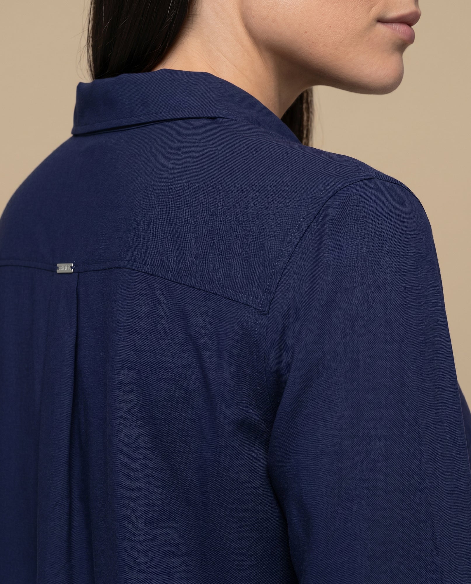Camisa manga larga cuello camisero - Azul 34_912H008_AZU193933_6