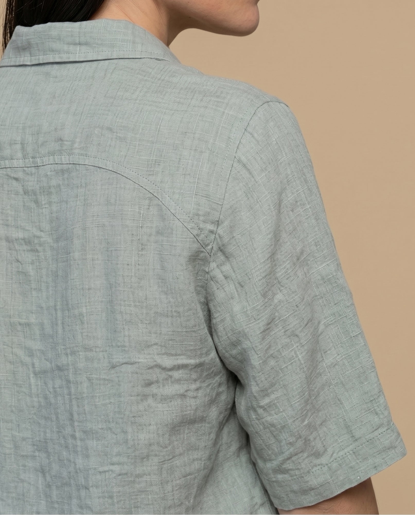 Camisa manga corta fit recto - Verde 34_912H032_VER176009_6