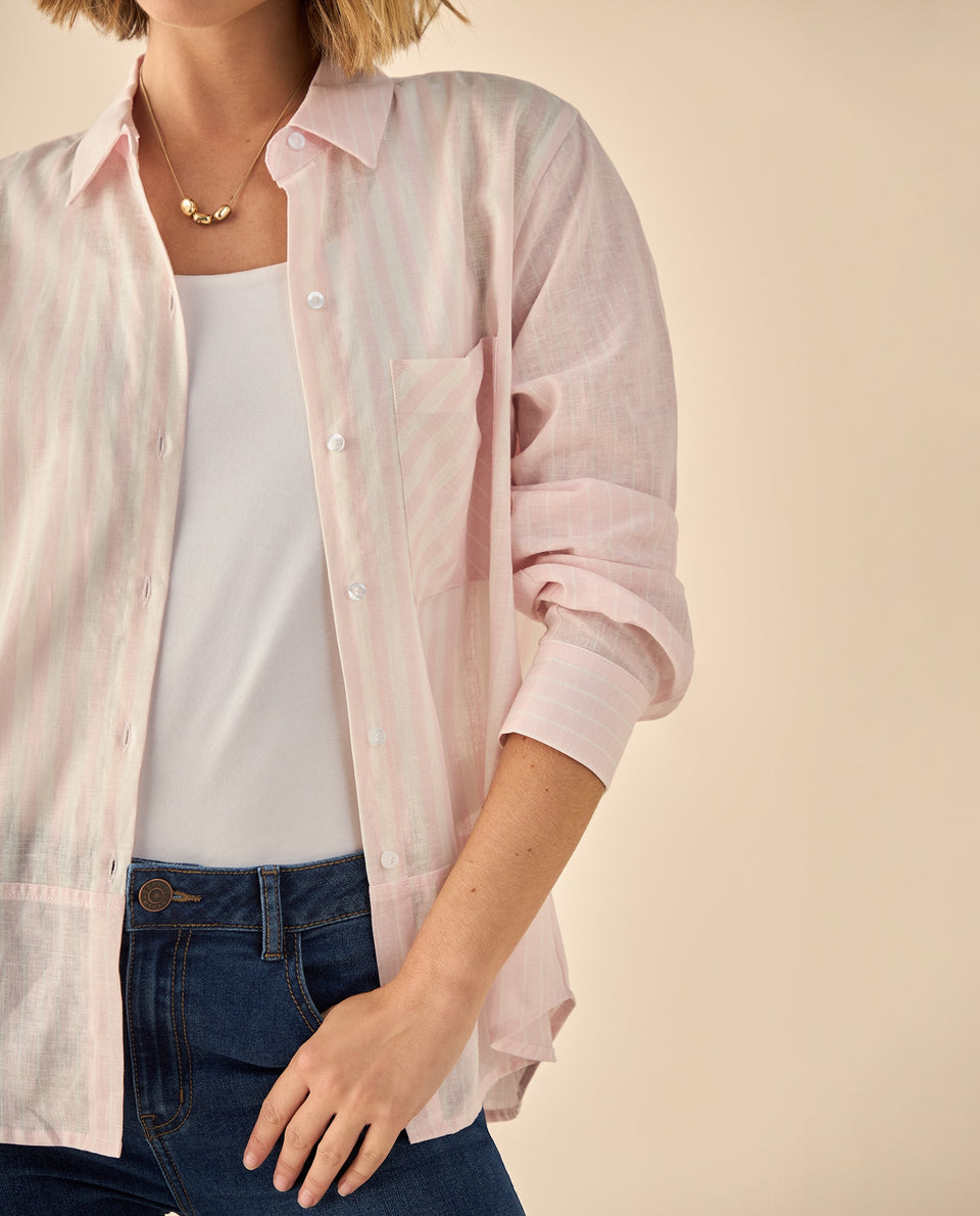 Camisa Manga Larga Versátil - Rosa 34_913G008_ROS131408_3