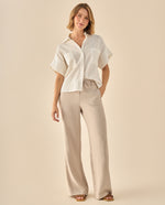 Camisa Manga Corta Premium - Crudo