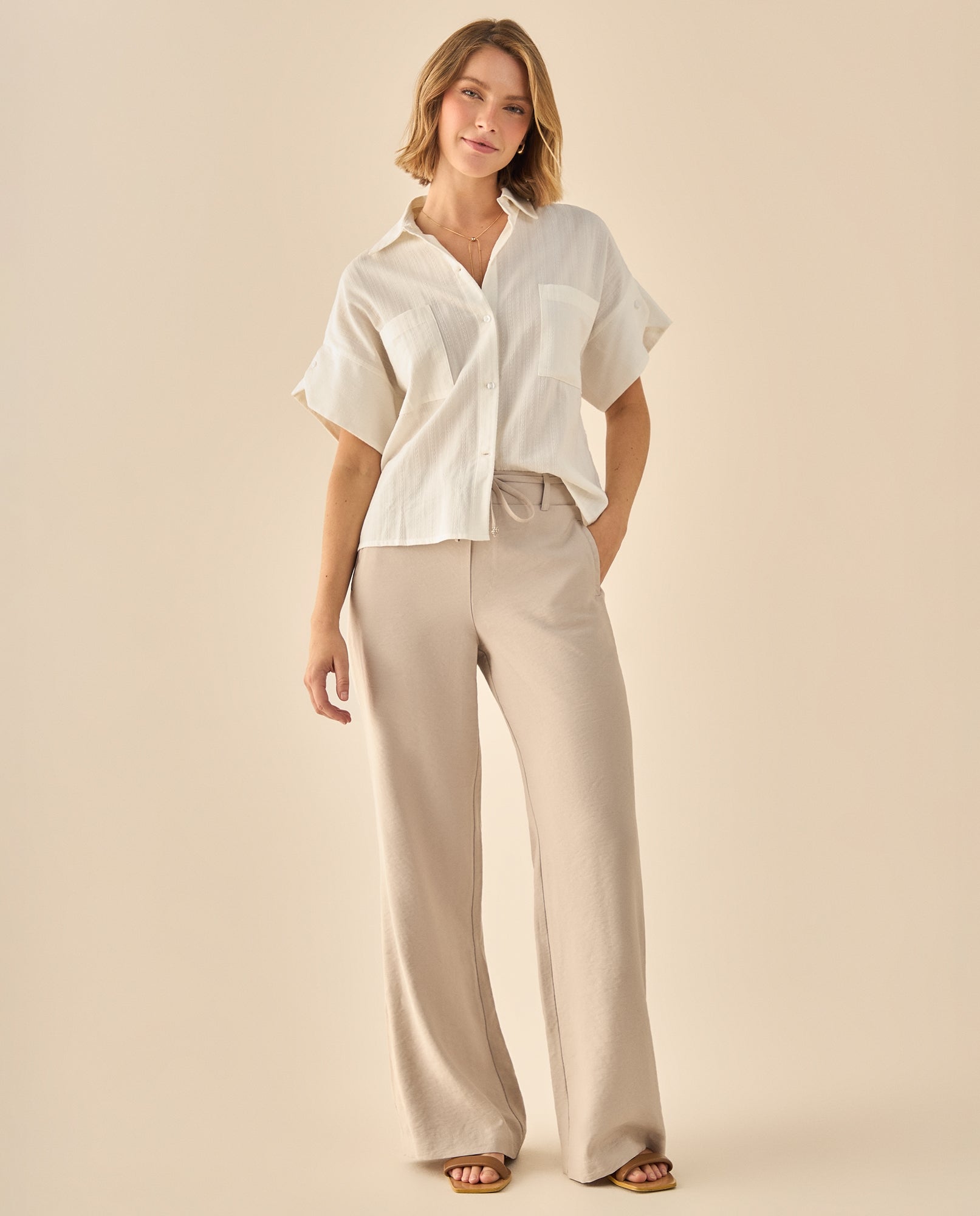 Camisa Manga Corta Premium - Crudo 34_913G010_CRU110602_5