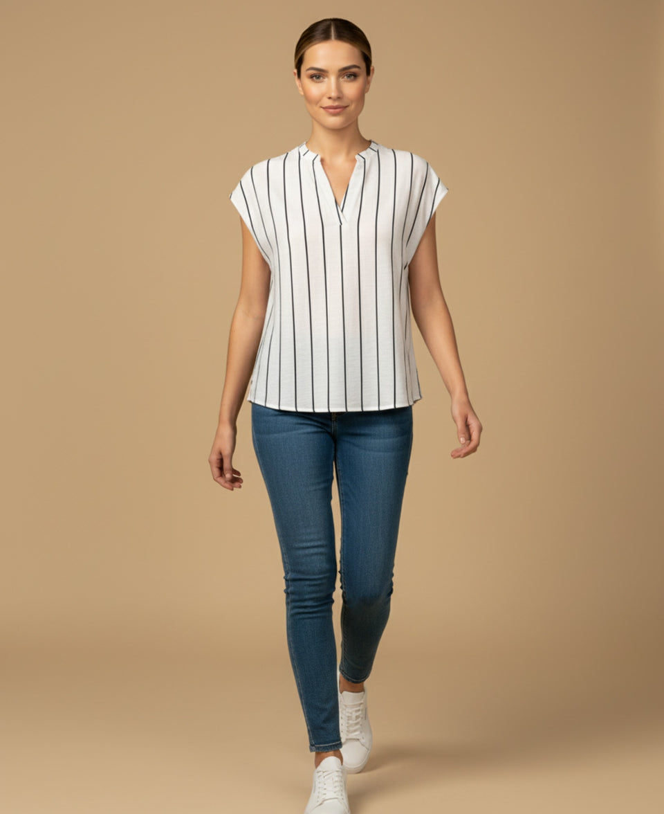 Camisa con Pliegues Posteriores - Crudo 34_913G329_CRU110605_2