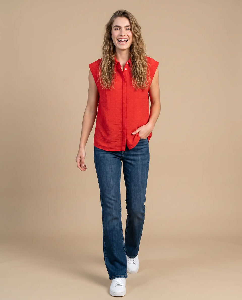Camisa manga sisa cuello polo - Rojo 34_913H002_ROJ181553_5