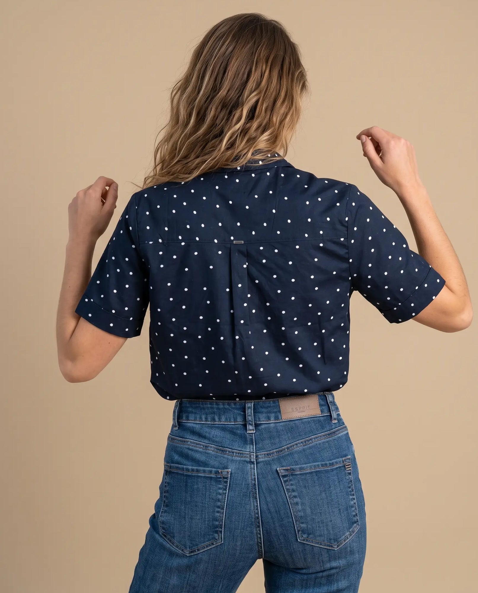 Camisa manga corta lunares azul - Azul 34_913H006_AZU193922_4