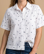 Camisa manga corta estampada - Crudo