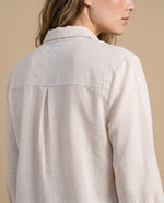 Camisa manga larga algodón clásica - Beige