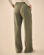 Pantalón con elástico posterior para mujer - Verde